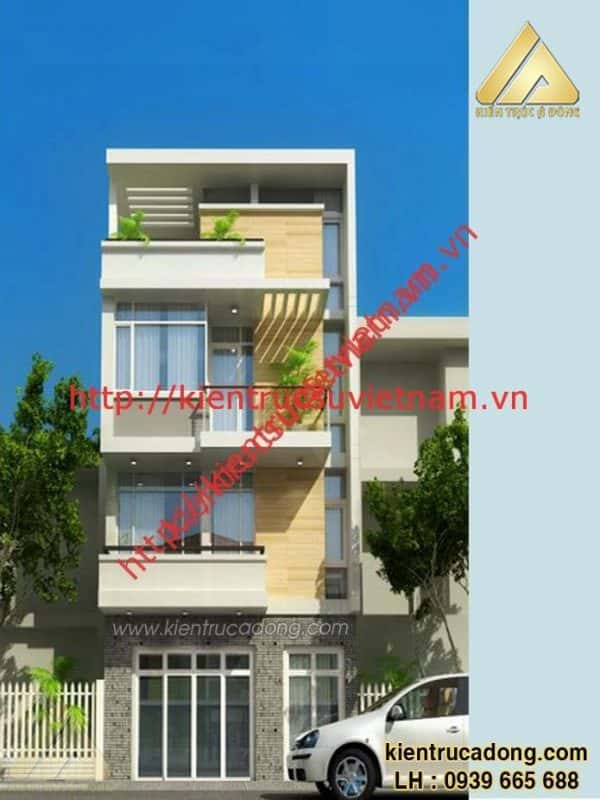 thiet ke nha ong 4 tang 600x800 - Tư vấn thiết kế nhà 4 tầng mặt tiền 7,5m đẹp