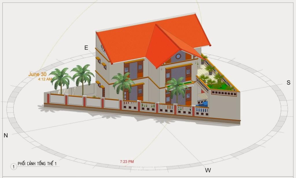 Thiết kế nhà với miếng đất không vuông vắn méo lệch 1024x614 - Thiết kế nhà với miếng đất không vuông vắn (méo, lệch)