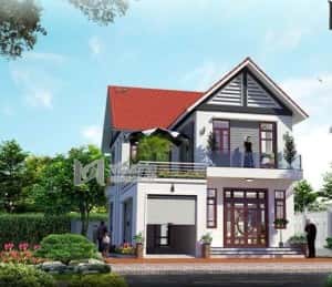 mau nha dep 2 tang tinh te 01 1 300x259 - Tư vấn thiết kế nh&agrave; 2 tầng 4x18m