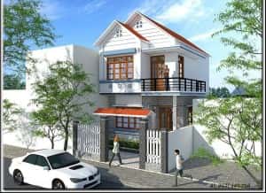 nha 2 tang dep 1 300x218 - Tư vấn thiết kế nh&agrave; 2 tầng 4x18m