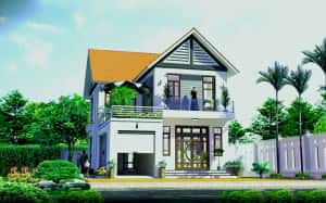 nha 2 tang dien tich 100m2 300x187 - Tư vấn thiết kế nh&agrave; 2 tầng hiện đại diện t&iacute;ch 100m2