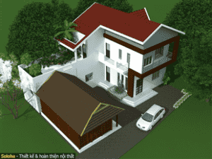 nha 2 tang dien tich 100m2 chi huyen 300x225 - Tư vấn thiết kế nh&agrave; 2 tầng hiện đại diện t&iacute;ch 100m2