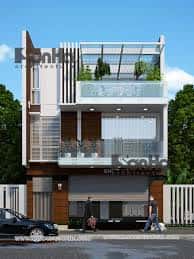 Tư vấn thiết kế nhà 2 tầng hiện đại diện tích 6x10m nha mat tien 6m dep nam - Tư vấn thiết kế nhà 2 tầng hiện đại diện tích 6x10m
