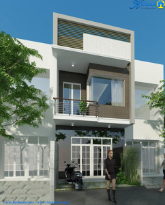 thiết kế nh&agrave; 2 tầng 4&times;18m ddepj 242x300 - Tư vấn thiết kế nh&agrave; 2 tầng 4x18m