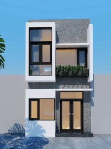 thiết kế nh&agrave; 2 tầng 4&times;18mc 225x300 - Tư vấn thiết kế nh&agrave; 2 tầng 4x18m