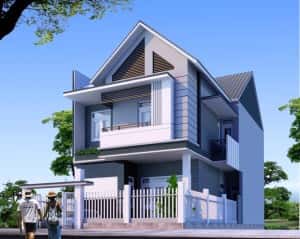 thiet ke nha pho 2 tang dep va hien dai 20141022111450 1 300x239 - Tư vấn thiết kế nh&agrave; 2 tầng 4x18m