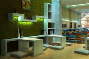 thiet ke quan cafe 2 1 300x200 - Thiết kế nội thất quán cafe sang trọng và đẹp