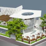 thietkequan cafe san vuon dep  2 150x150 - Thiết kế nội thất quán cafe sang trọng và đẹp
