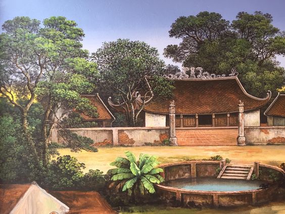 tranh dong que 9 - Tranh đồng qu&ecirc; đẹp
