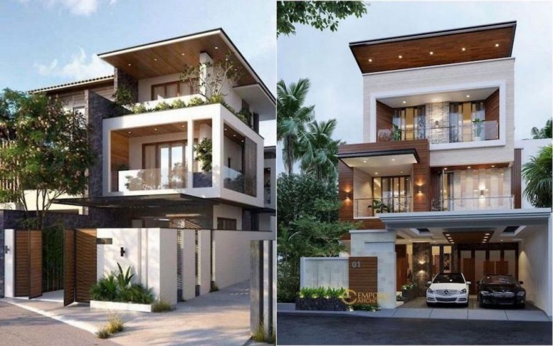 thiet ke nha da nang dep hien dai 800x500 - Thiết kế nhà phố mặt tiền rộng 8m