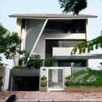 biet thu cong tang ham 5 150x150 - 24 Mẫu thiết kế nhà biệt thự 2 tầng đẹp hiện đại