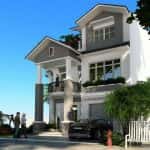 biet thu cong tang ham 6 150x150 - 24 Mẫu thiết kế nhà biệt thự 2 tầng đẹp hiện đại