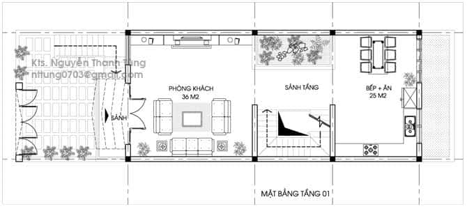 thiet ke nha dep 02 Tang 1 - 101+ Mẫu bản vẽ thiết kế nhà đẹp miễn phí tham khảo xây dựng