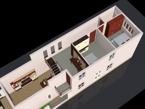mẫu nh&agrave; 5x17m 300x225 - Mẫu thiết kế nh&agrave; 5x17m đẹp