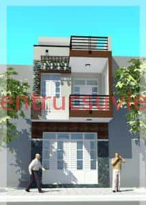 thiet ke nha 2 tang 1a 214x300 - thiết kế nh&agrave; 2 tầng  diện t&iacute;ch 60m2 đến 70m2