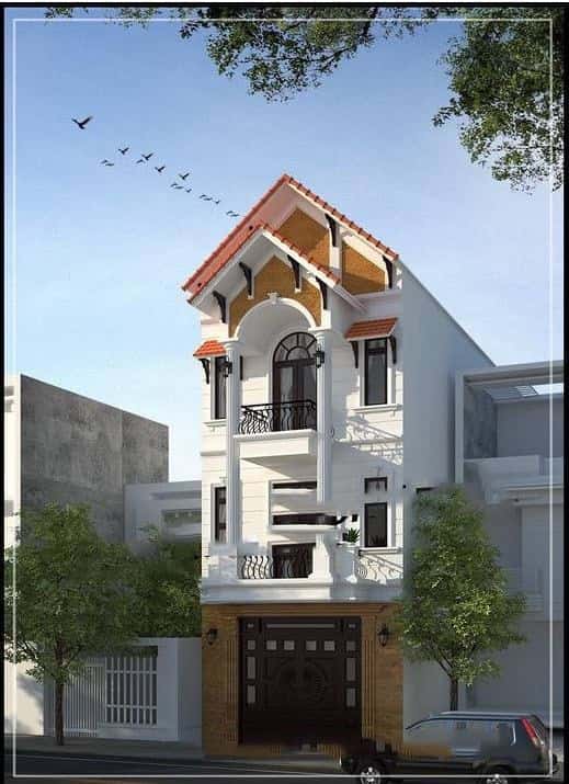 nha 3 tang mai thai kientrucsuvietnam.vn ms03 - Mẫu thiết kế nhà đẹp tại Nam Định
