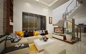 Tư vấn thiết kế nội thất chung cư 67m2 thiet ke noi that phong khach 5 300x188 - Tư vấn thiết kế nội thất chung cư 67m2