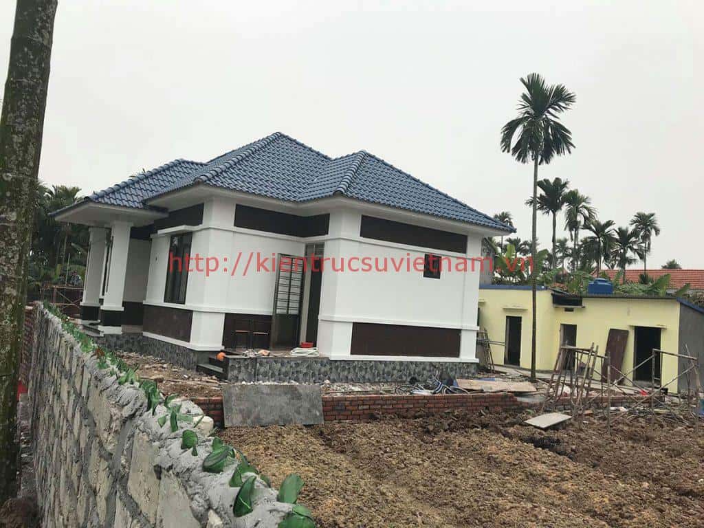 biet thu 1 tang co gac lung 2 1024x768 - Tính toán chi phí và giá xây nhà cấp 4 đẹp rẻ tiết kiệm nhất