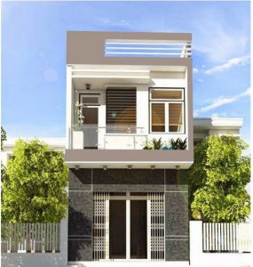 nh&agrave; ống 2 tầng mặt tiền 4m 3 1 285x300 - Mẫu nh&agrave; mặt tiền 5m đẹp, c&ocirc;ng năng tối ưu