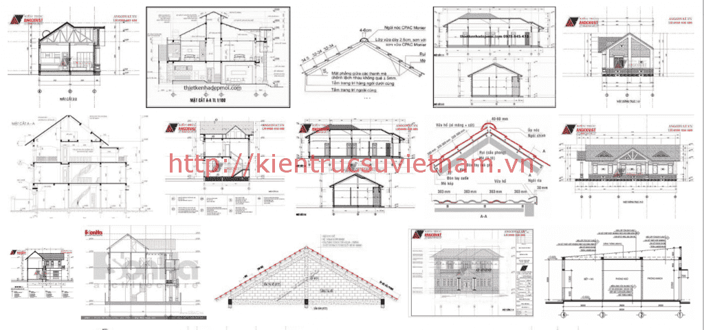 mat cat mai ngoi 1024x480 - Tham khảo mặt cắt mái ngói chuẩn