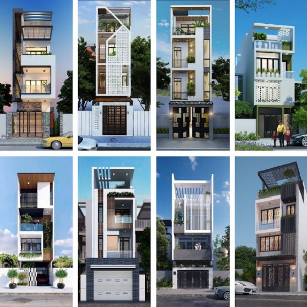 thiet ke nha 4 tang dep 2 600x600 - Thiết kế nhà 4 tầng đẹp