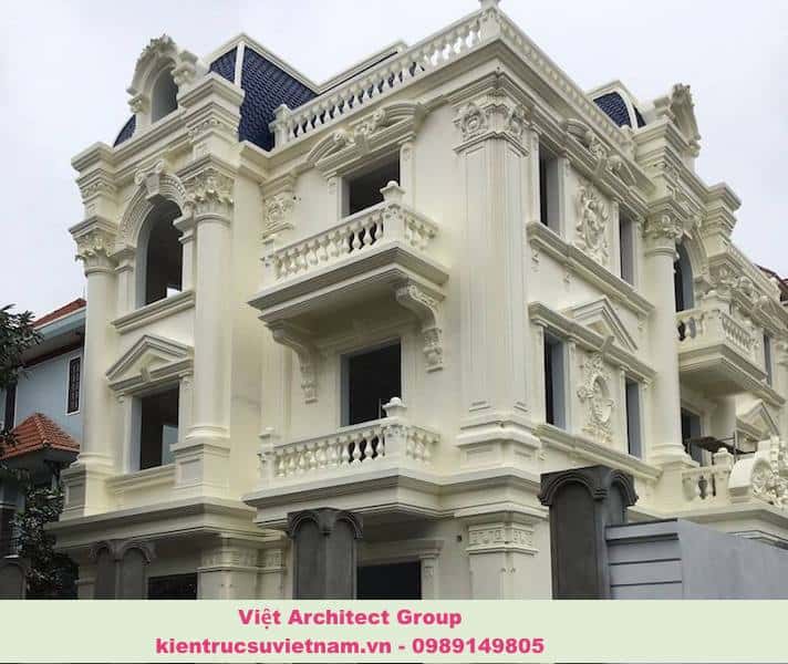 Công trình biệt thự 3 tầng kiến trúc tân cổ điển đẹp ấn tượng mau biet thu dep viet architect group - Công trình biệt thự 3 tầng kiến trúc tân cổ điển đẹp ấn tượng
