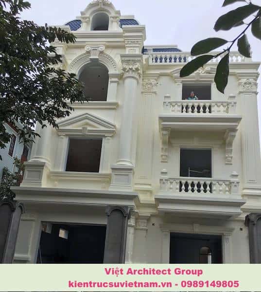Công trình biệt thự 3 tầng kiến trúc tân cổ điển đẹp ấn tượng thiet ke biet thu dep viet architect group 1 - Công trình biệt thự 3 tầng kiến trúc tân cổ điển đẹp ấn tượng