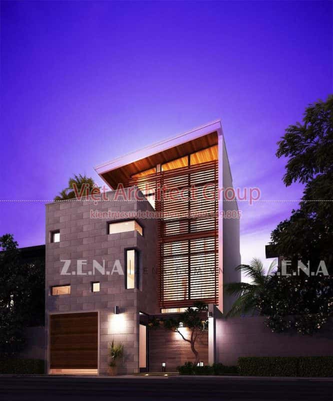 TH HOUSE 5 666x800 - Công trình biệt thự phố hiện đại mặt tiền đẹp ấn tượng