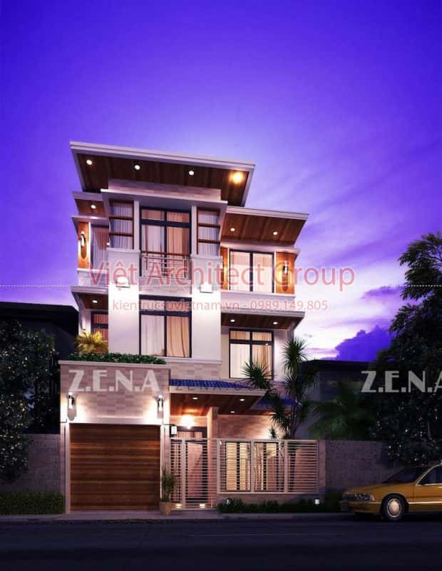 THU DUC HOUSE OPTION 2 620x800 - Công trình biệt thự phố hiện đại 4 tầng đẹp