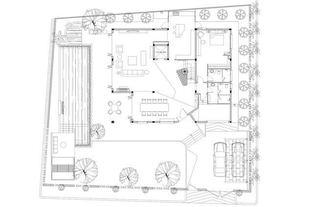 biet thu dep PLAN 1 Terraces Field House / QBi Corp: Mặt tiền xanh, không gian đáng sống