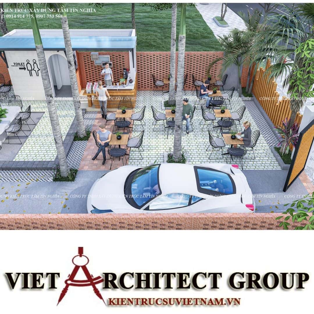 7 2 - Công trình nhà ở kết hợp kinh doanh cafe 500m2 anh Vũ, Vĩnh Long