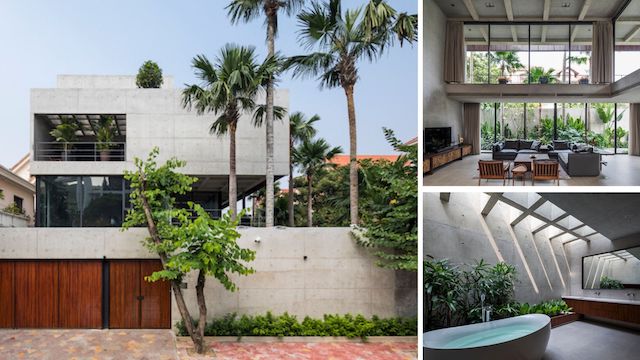 Biệt thự thoáng mát và tràn ngập ánh sáng sử hệ thống dầm và cột bê tông để giải phóng không gian thiet ke biet thu hien dai - Biệt thự thoáng mát và tràn ngập ánh sáng sử hệ thống dầm và cột bê tông để giải phóng không gian