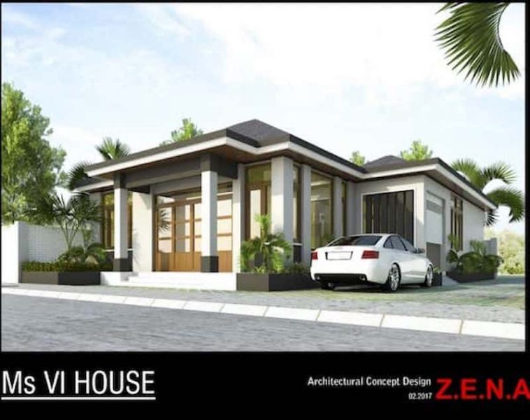 thiet ke nha dep 1 tang dong nai.jpeg 758x600 - 16 mẫu nhà ống 1 tầng nông thôn nhìn cái mê luôn, nhất định phải xây khi có đất