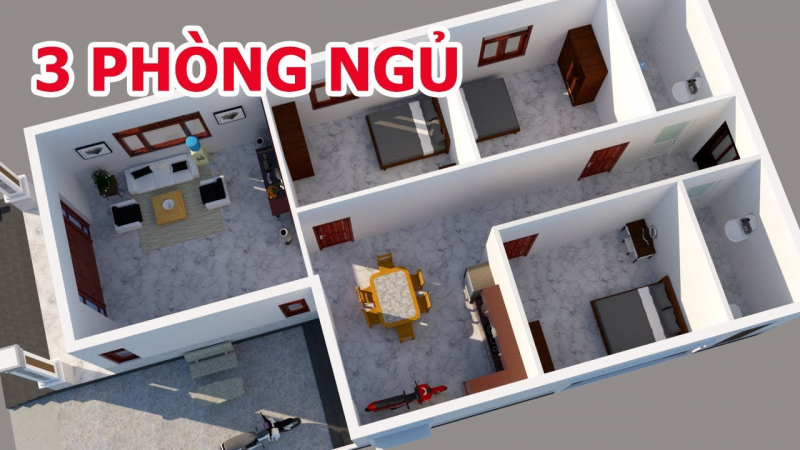 1 6 800x450 - Chi phí xây nhà cấp 4 3 phòng ngủ là bao nhiêu?