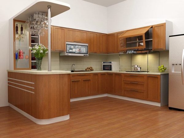 TU BEP CHU U e1623295796729 - Tủ bếp chữ U - lựa chọn hoàn hảo cho mọi không gian nhà bếp