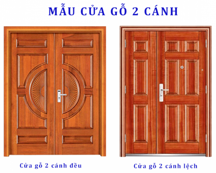 kich thuoc cua chinh 2 canh 748x600 - Kích thước cửa chính 2 cánh theo phong thủy