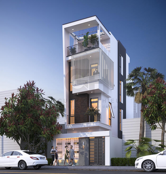 nha pho 1 tret 2 lau 573x600 - Những lý do bạn nên chọn nhà phố 1 trệt 2 lầu 