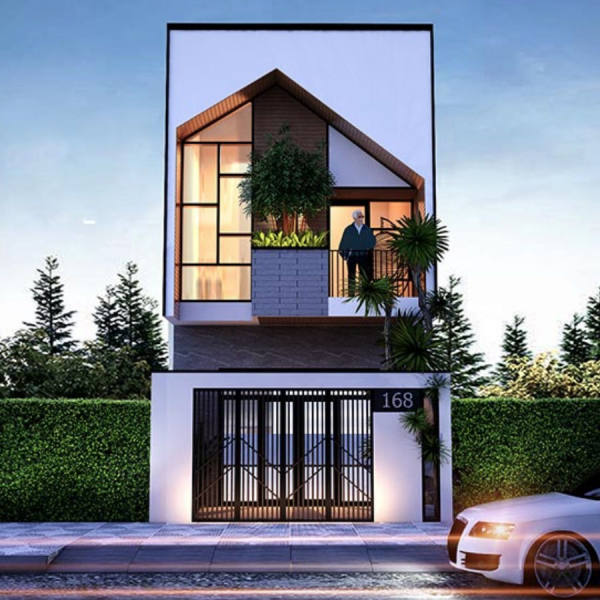 thiet ke nha 4x15m 1 tret 1 lau 600x600 - Thiết kế nhà 4x15m 1 trệt 1 lầu