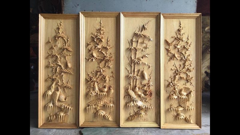 phu dieu tu quy 1 800x450 - Ý nghĩa của bộ tranh phù điêu tứ quý