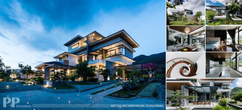 biet thu san vuon dep 800x366 - Biệt thự sân vườn thiết kế trên diện tích 1000m2 tại thành phố biển Nha Trang