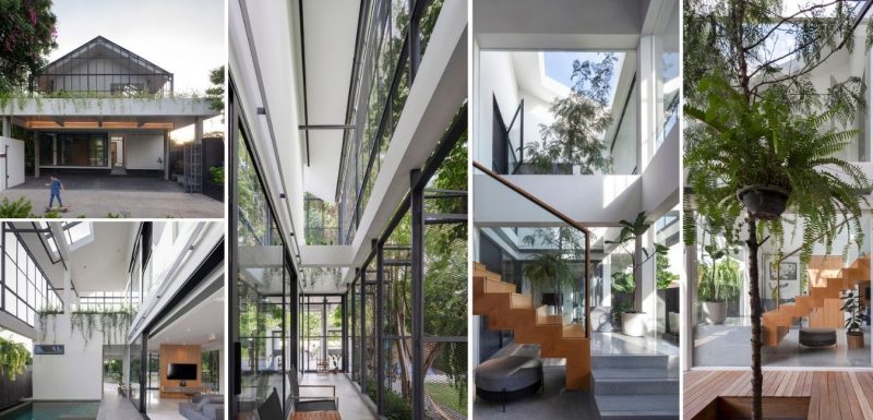 thiet ke biet thu 2 tang dep 800x385 - Wehha House: Ngôi nhà 2 tầng ở Thái Lan thiết kế ấn tượng gần gũi thiên nhiên