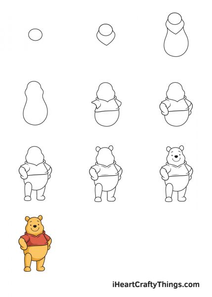 vẽ gấu pooh