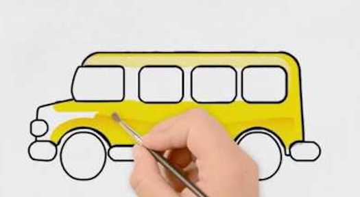 Hướng Dẫn Cách Vẽ Xe Buýt Đơn Giản Với 6 Bước Cơ Bản