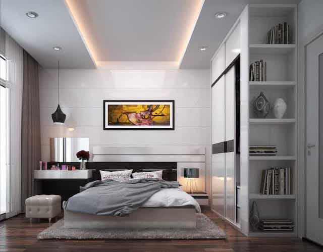 phong ngu 12m2 dep - 50 Ý tưởng thiết kế nội thất phòng ngủ 12m2 đẹp hiện đại