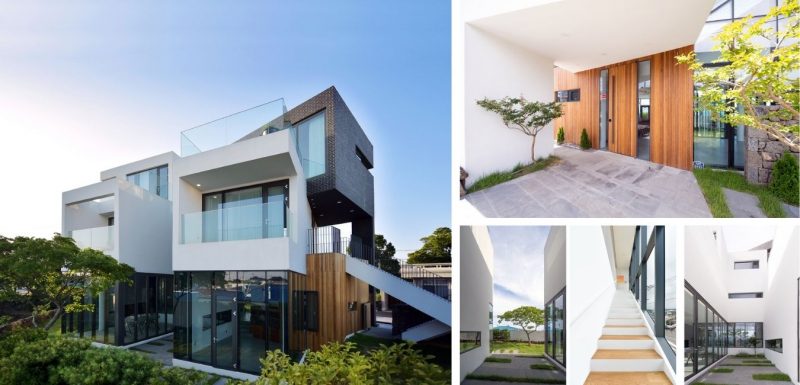 thiet ke biet thu hien dai 2021 800x385 - Căn biệt thự thiết kế hiện đại với tường đá bao quanh