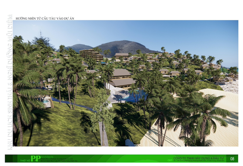 thiet ke khu nghi duong mui diem resort layout 8 - Thiết kế khu nghỉ dưỡng sinh thái resort Mũi Điềm - Khánh Hoà