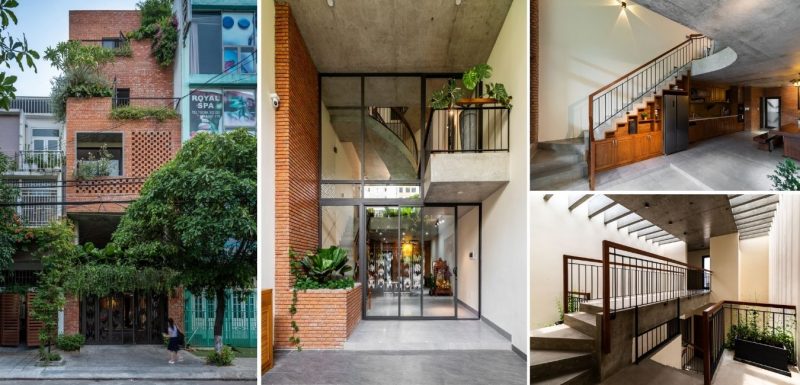 thiet ke nha pho dep 800x385 - Căn nhà phố 5 tầng cho gia đình 6 thành viên đảm bảo ánh sáng và không khí
