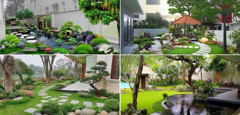 thiet ke san vuon 30 m2 800x385 - 50 Ý tưởng Thiết kế sân vườn 30m2 đẹp hiện đại đẳng cấp