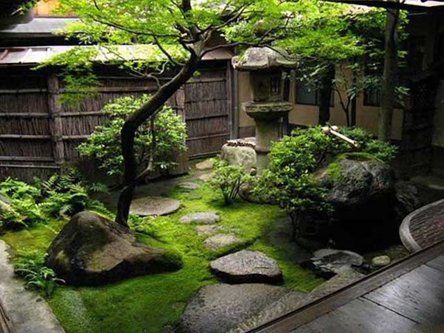 tieu canh san vuon nhat ban 1 - Thiết kế thi công tiểu cảnh sân vườn Nhật Bản đẹp ấn tượng