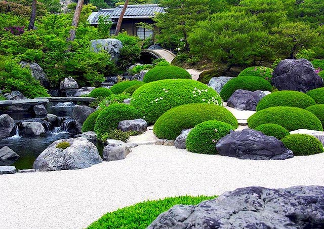 tieu canh san vuon nhat ban dep - 50 Mẫu thiết kế nhà vườn mái nhật đẹp xanh mướt không gian ấn tượng